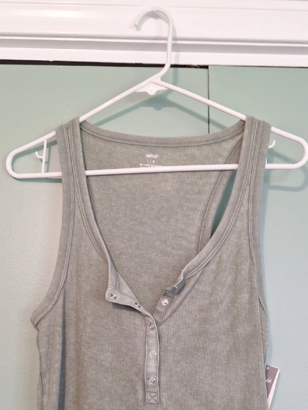 Nwt Aerie Green Tank Top Size Large - Picture 2 of 7